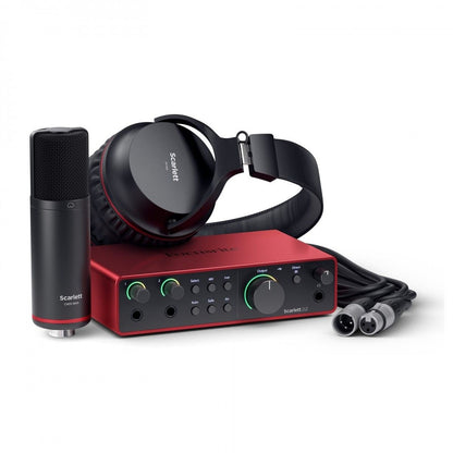 Focusrite Scarlett 2i2 Studio 4th Gen USB-C Audio Interface Recording Kit