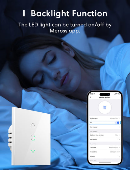 Meross MRS100 Roller Shutter Switch – HomeKit, Alexa, Google Compatible