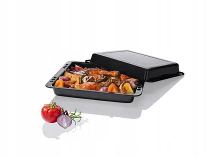 Ernesto 2‑Piece Enamelled Steel Baking Tray Set 29×23×4 cm