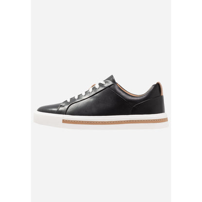 Clarks Unstructured UN Maui Lace Women's Black Leather Comfort Trainers