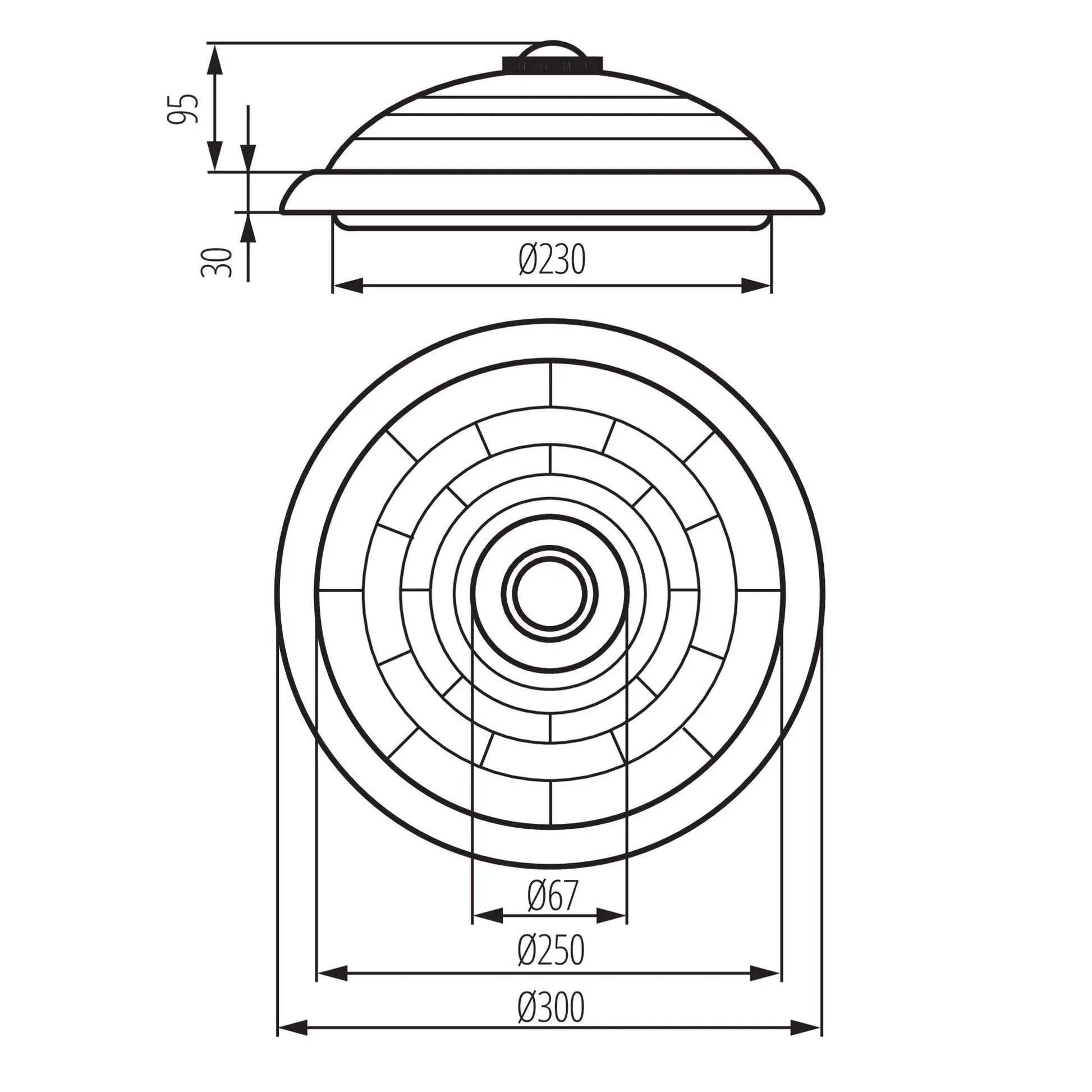 Kanlux FOGLER DL-240O Ceiling Light with 360° Motion Sensor, E27 Replaceable Bulbs - Gomix Brands Outlet