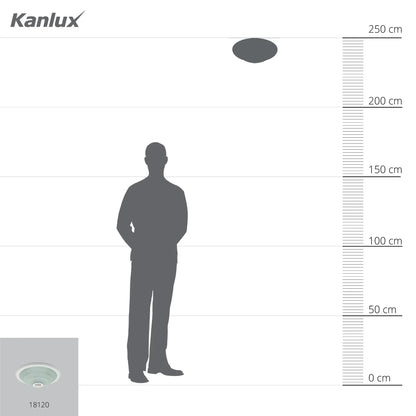 Kanlux FOGLER DL-240O Ceiling Light with 360° Motion Sensor, E27 Replaceable Bulbs - Gomix Brands Outlet