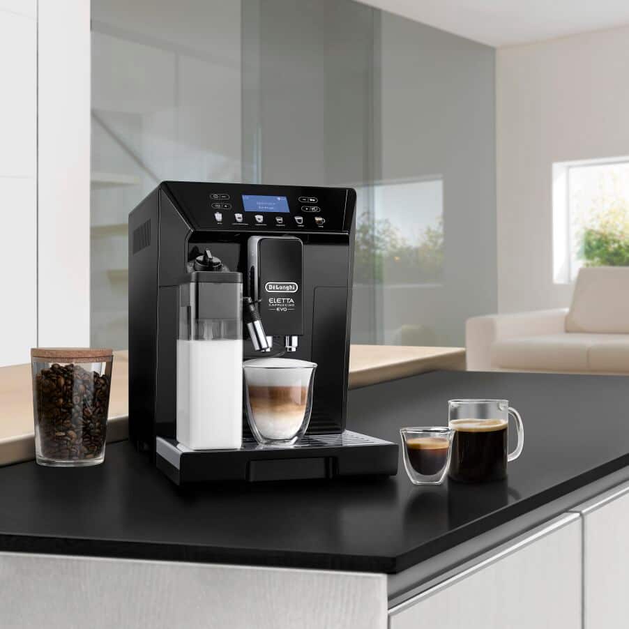 DeLonghi Eletta Cappuccino Evo ECAM46.860.B Bean to Cup Coffee Machine Black