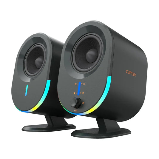 Cepter Viola Compact RGB Gaming Speakers with Bluetooth Connectivity Black - Gomix Brands Outlet
