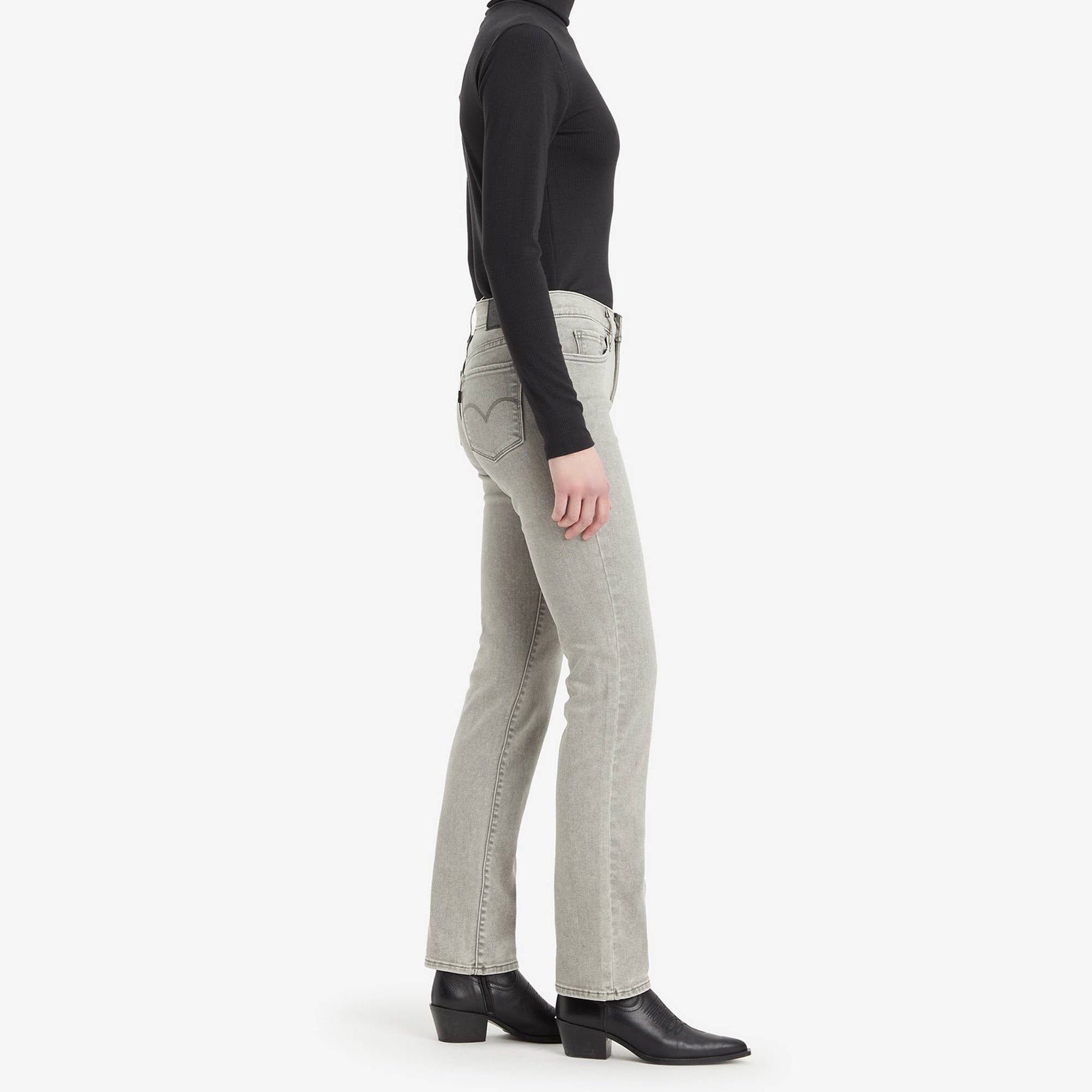 Levi's 314 Shaping Straight Grey Denim Jeans with Tummy Panel