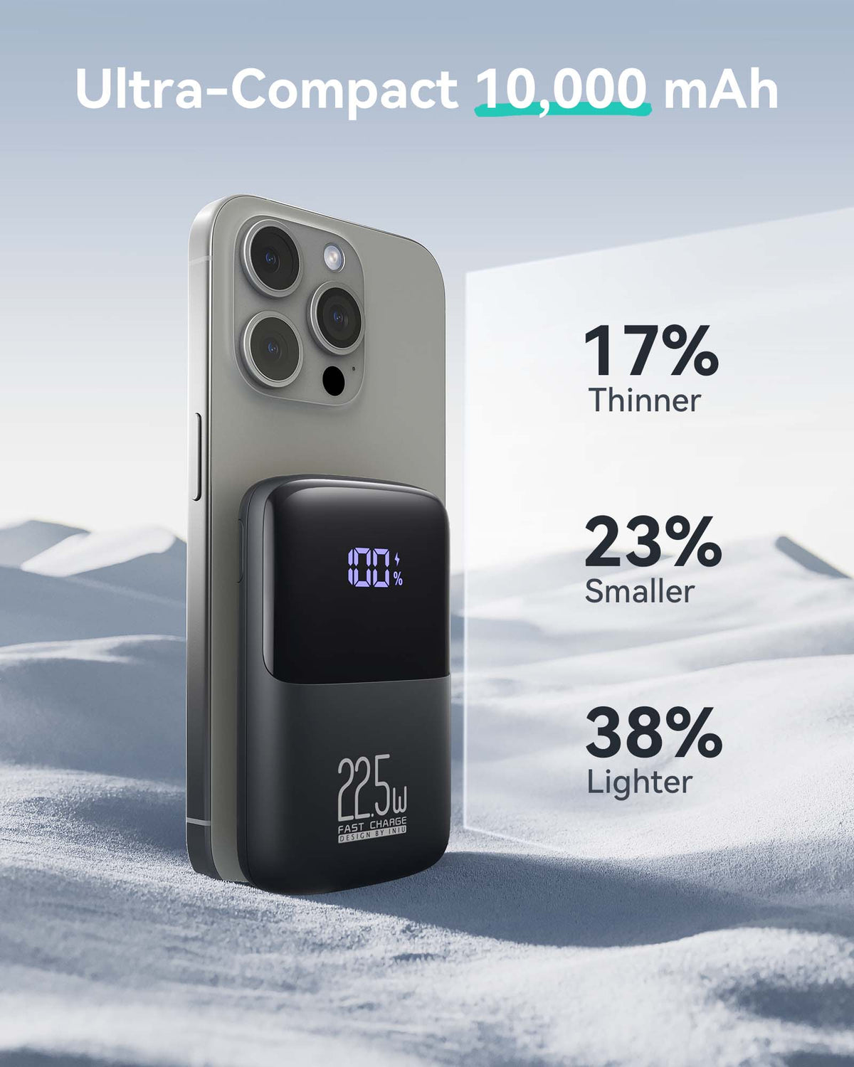 INIU B61 Carry Slim 10000mAh 22.5W Power Bank