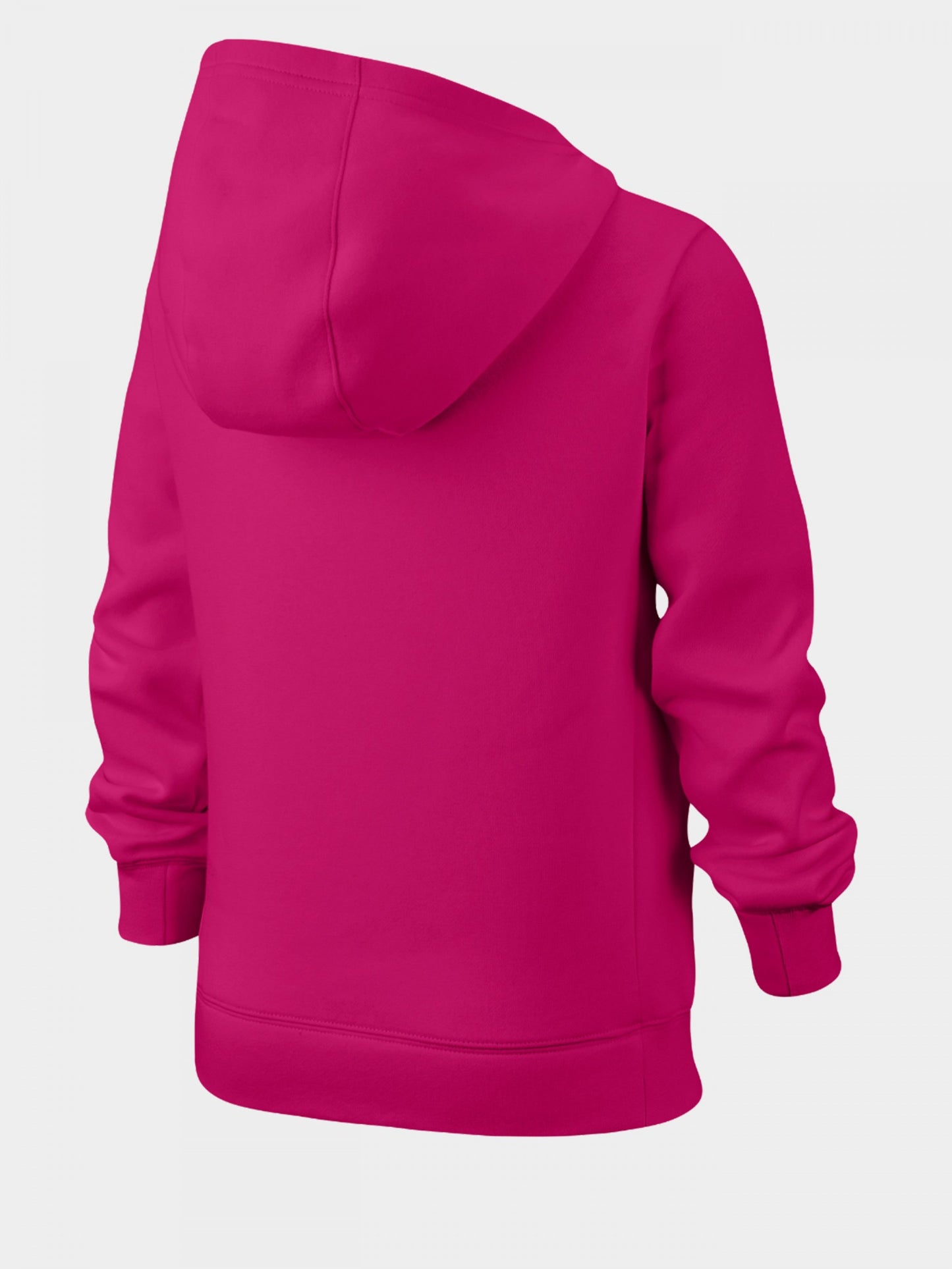 NIKE Kids' Sportswear Raspberry Fleece Hoodie BV2717-615 with Warm Hood