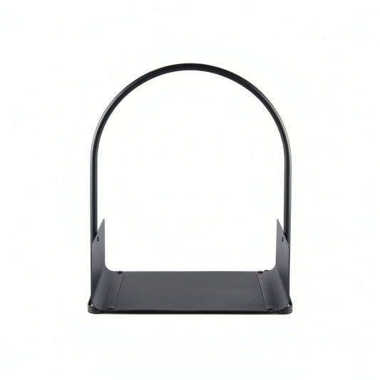 Livarno Home 3-Piece Fireplace Tool Set with Modern Steel Firewood Basket