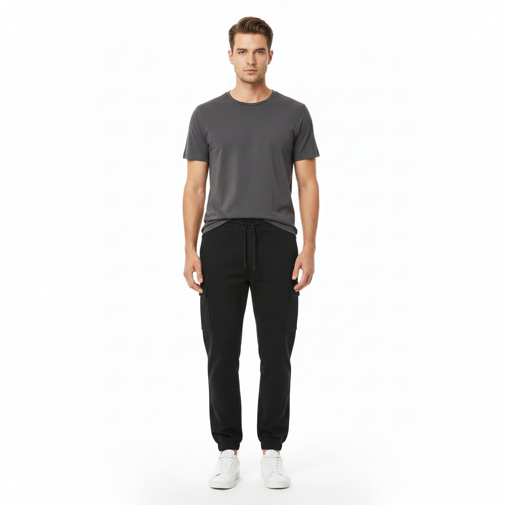 LIVERGY® Men's Cotton Cargo Joggers
