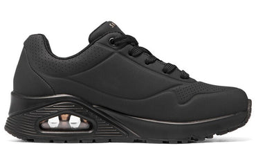 Skechers Women's Uno Black Classic Air-Cooled Memory Foam Sneakers