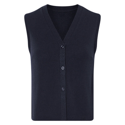Esmara Women's Recycled Textured Vest Navy Blue S (36/38)
