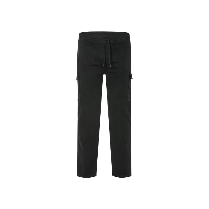 LIVERGY® Men's Cotton Cargo Joggers XXL Black