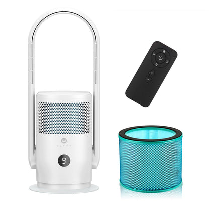 ULTTY Bladeless Tower Fan with HEPA Air Purifier