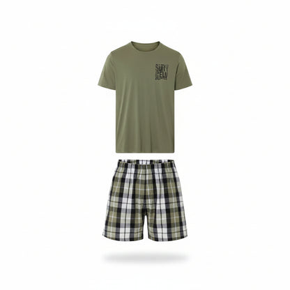 Livergy Men's Pajama (khaki, L (52/54))