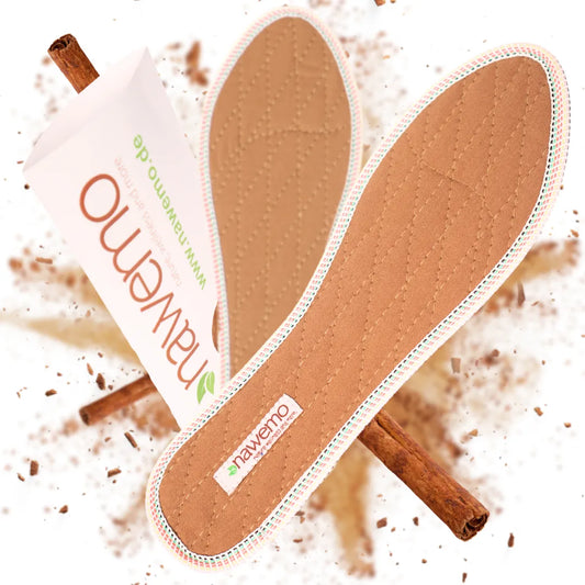 Nawemo Brown Cinnamon Insoles: Natural Odour Control & Foot Comfort