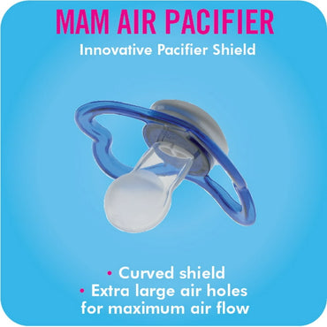MAM Sensitive Skin Pacifiers: Ultra-Lightweight Silicone for Breastfed Babies, 6+ Months