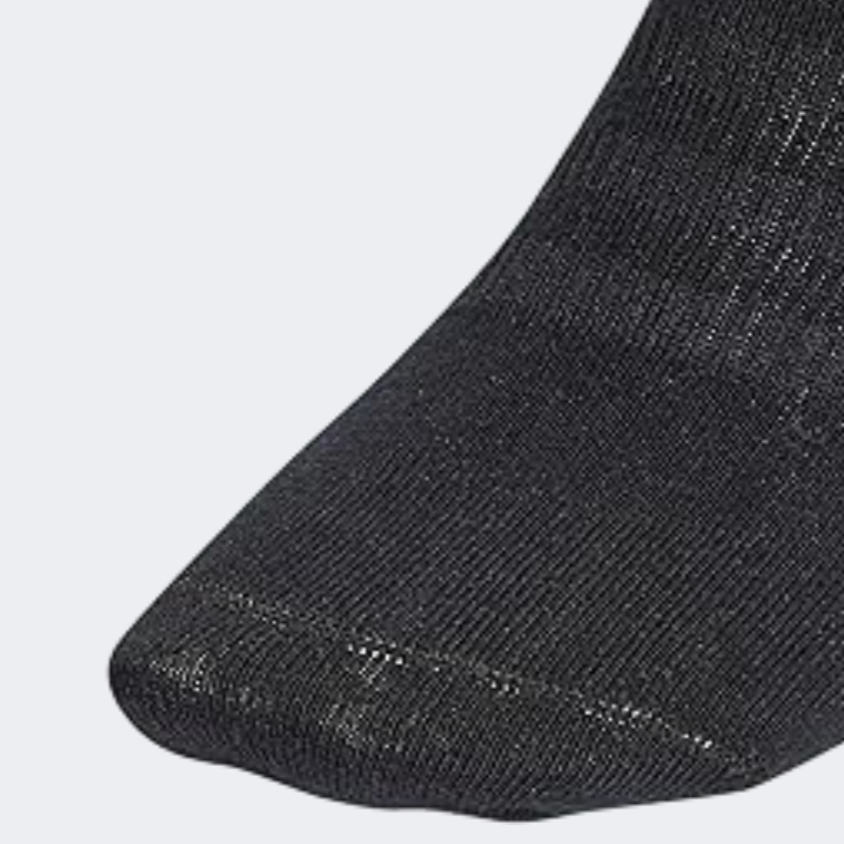 Adidas Thin & Light Ankle Socks – 3‑Pair Pack, Black/White, Unisex