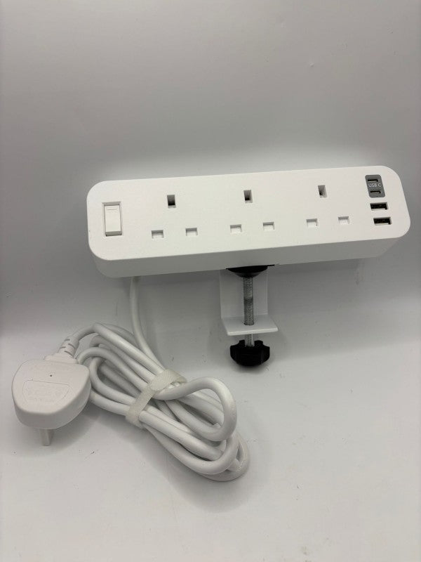 Anvode Black Multi Extension Socket: Durable Power Strip for Home & Workshop