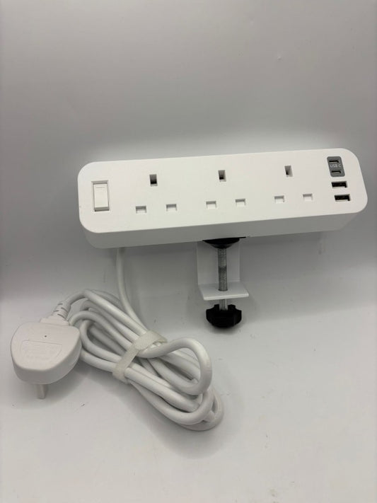 Anvode Black Multi Extension Socket: Durable Power Strip for Home & Workshop