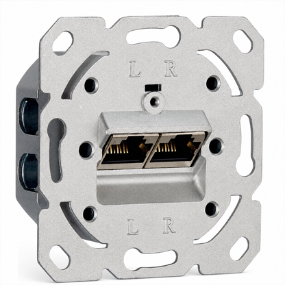 OPUC KCAT6RL/E CAT6 Universal Data Socket 2 x 45°