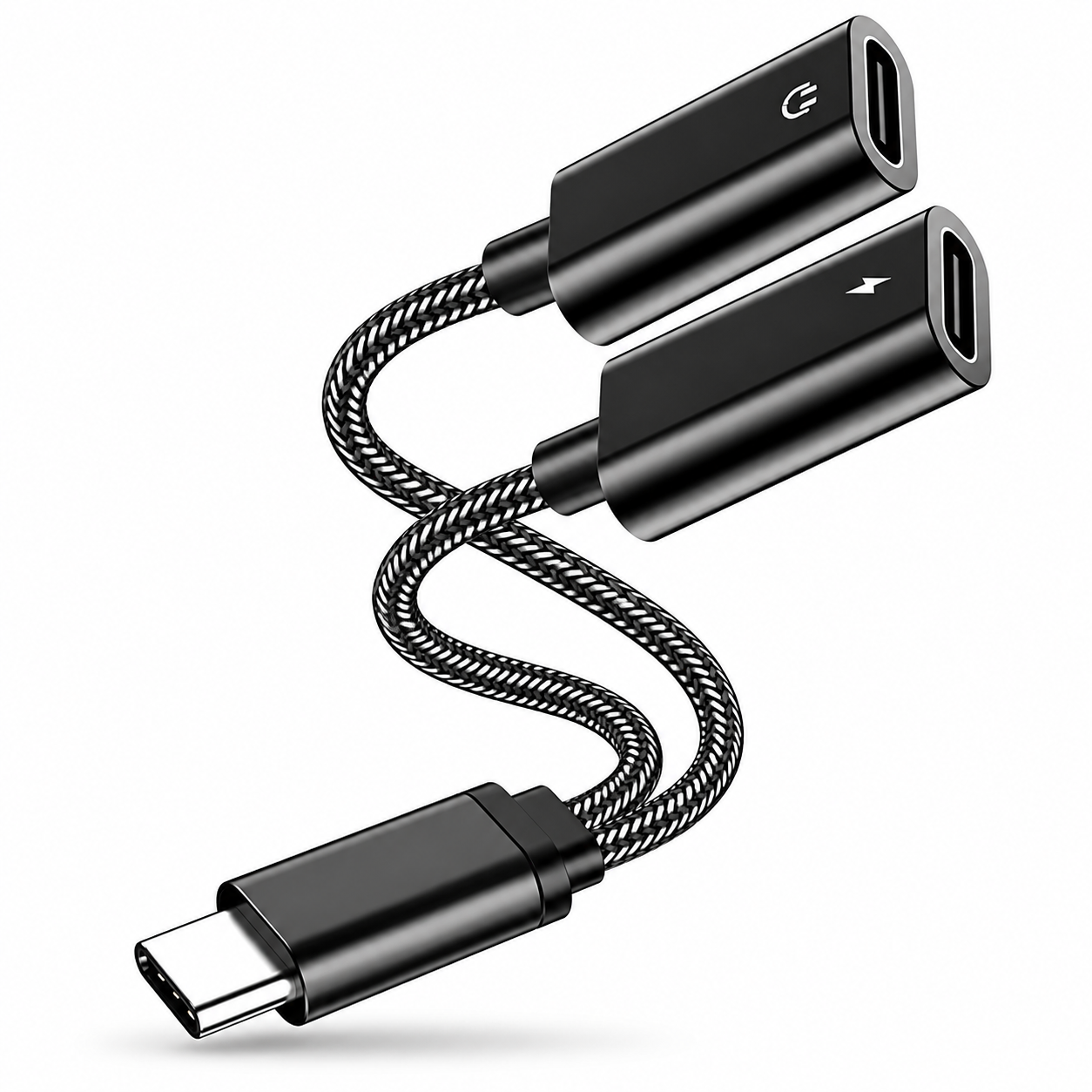Ownkim 2-in-1 Dual USB-C Audio and Charging Adapter 60W