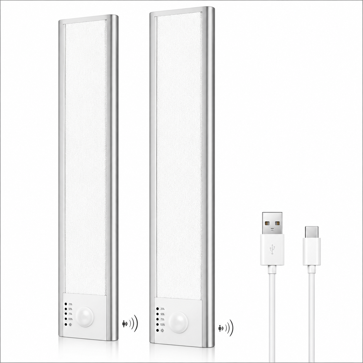 GY bravotecno Cabinet Lights-30cm LED Motion Sensor, 2Pieces