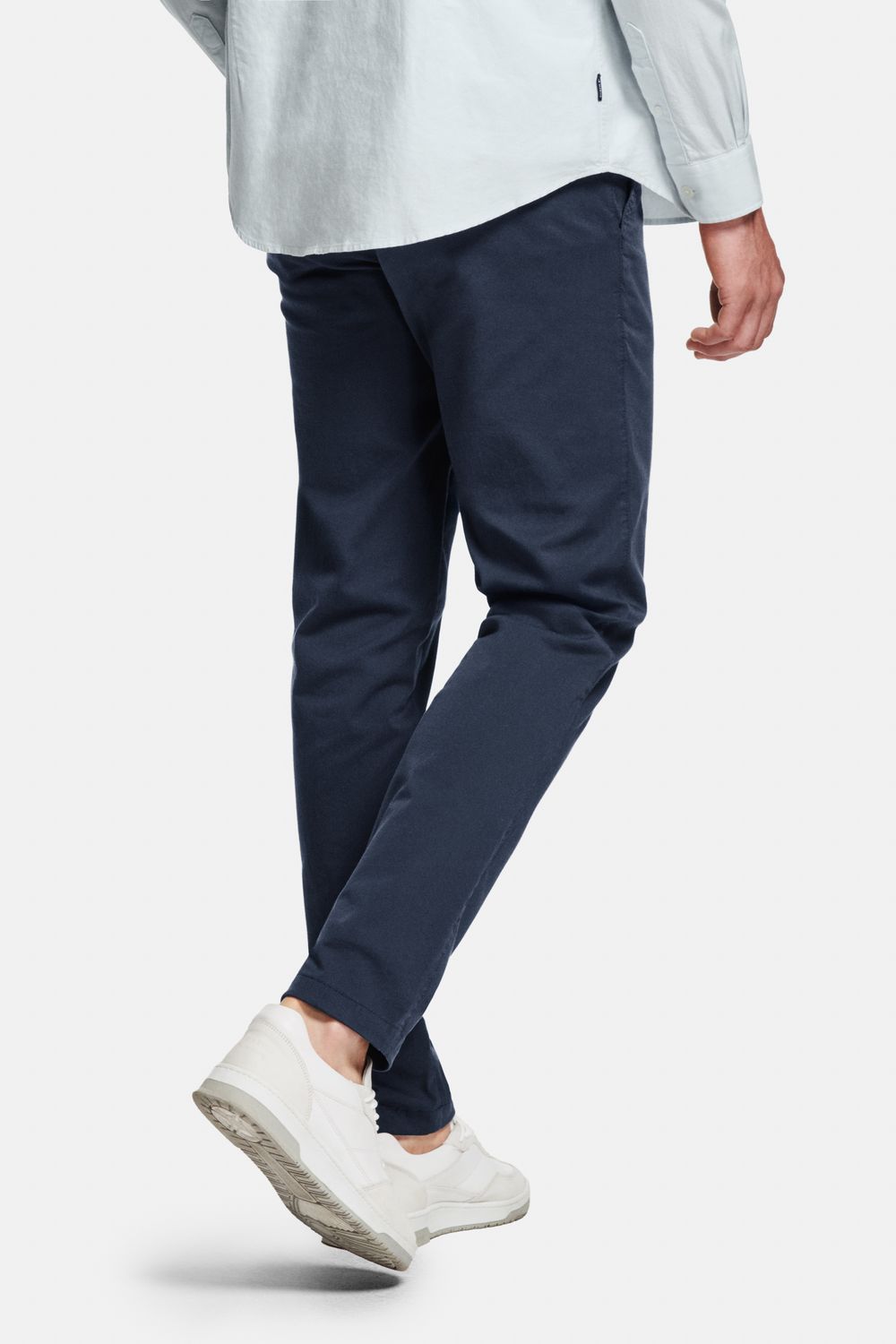 MR MARVIS Cosmics Men's Slim Fit Chino Trousers with Elastic Waistband