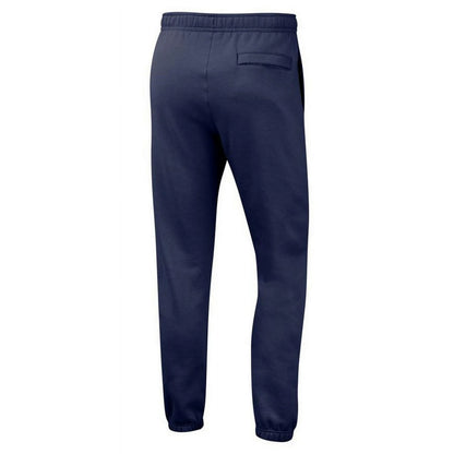 Navy blue pants on a white background