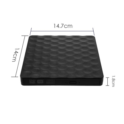 USB 3.0 Portable Ultra Thin External CD DVD Drive for Laptop PC Apple