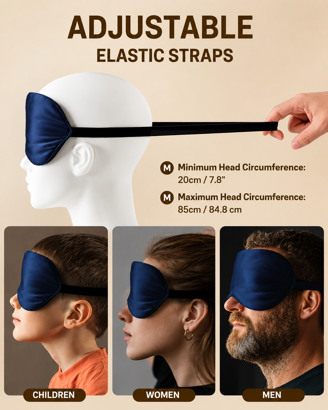 Aosun 100% Pure Silk Hypoallergenic Sleep Mask