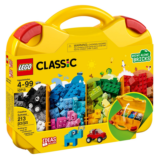 LEGO Classic Creative Suitcase 10713: Portable Building Fun with 213 Pieces