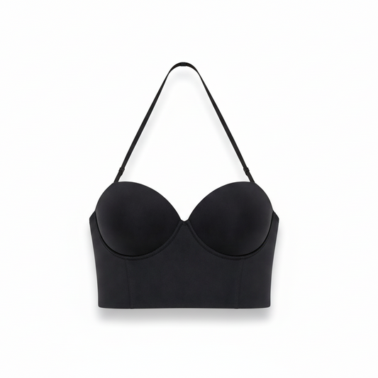 Zetopump Women's Low-Back Seamless Bra with Invisible Support, Multi-Way Design