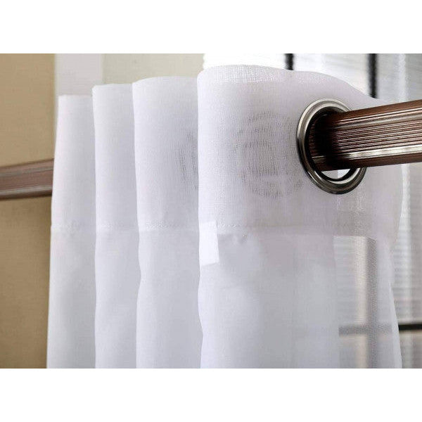 WOLTU Transparent Curtain with Eyelets White 140x225 cm