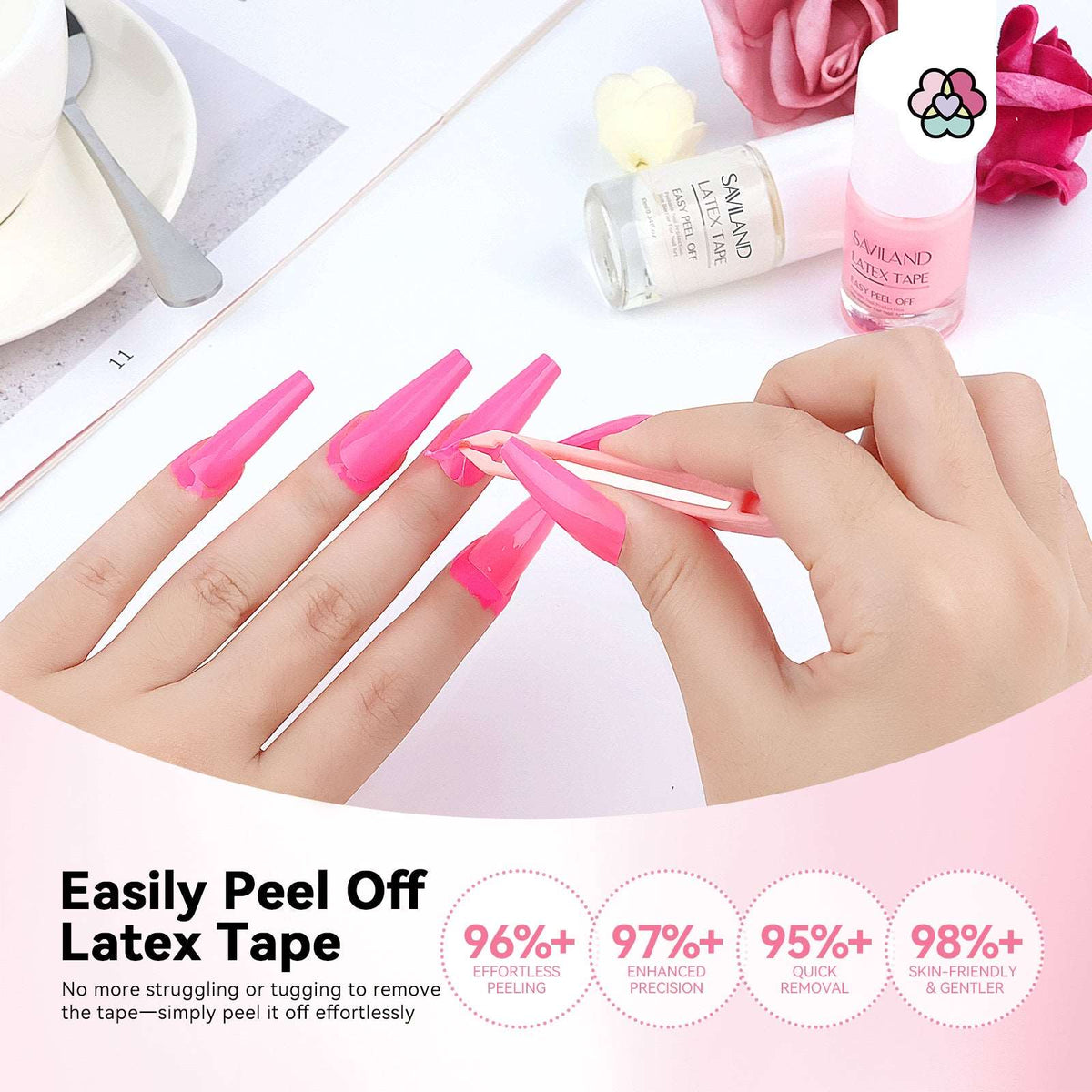 Saviland Peel-Off Liquid Latex Nail Polish Barrier 20ml