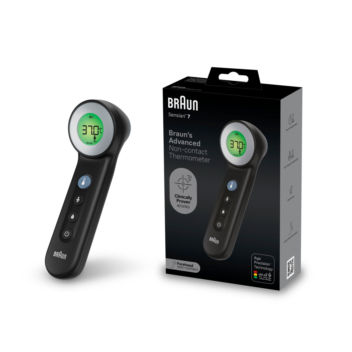 Braun Sensian 7 Forehead Thermometer BNT400 4022167104007
