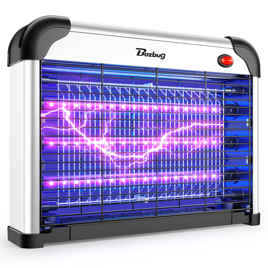 Buzbug Indoor LED Bug Zapper with 3800V Power, Dual Spectrum, 3 LED Lamps