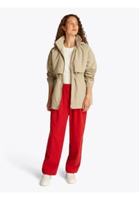 TOMMY HILFIGER Women's Windproof Stand-Up Collar Functional Jacket with Pockets