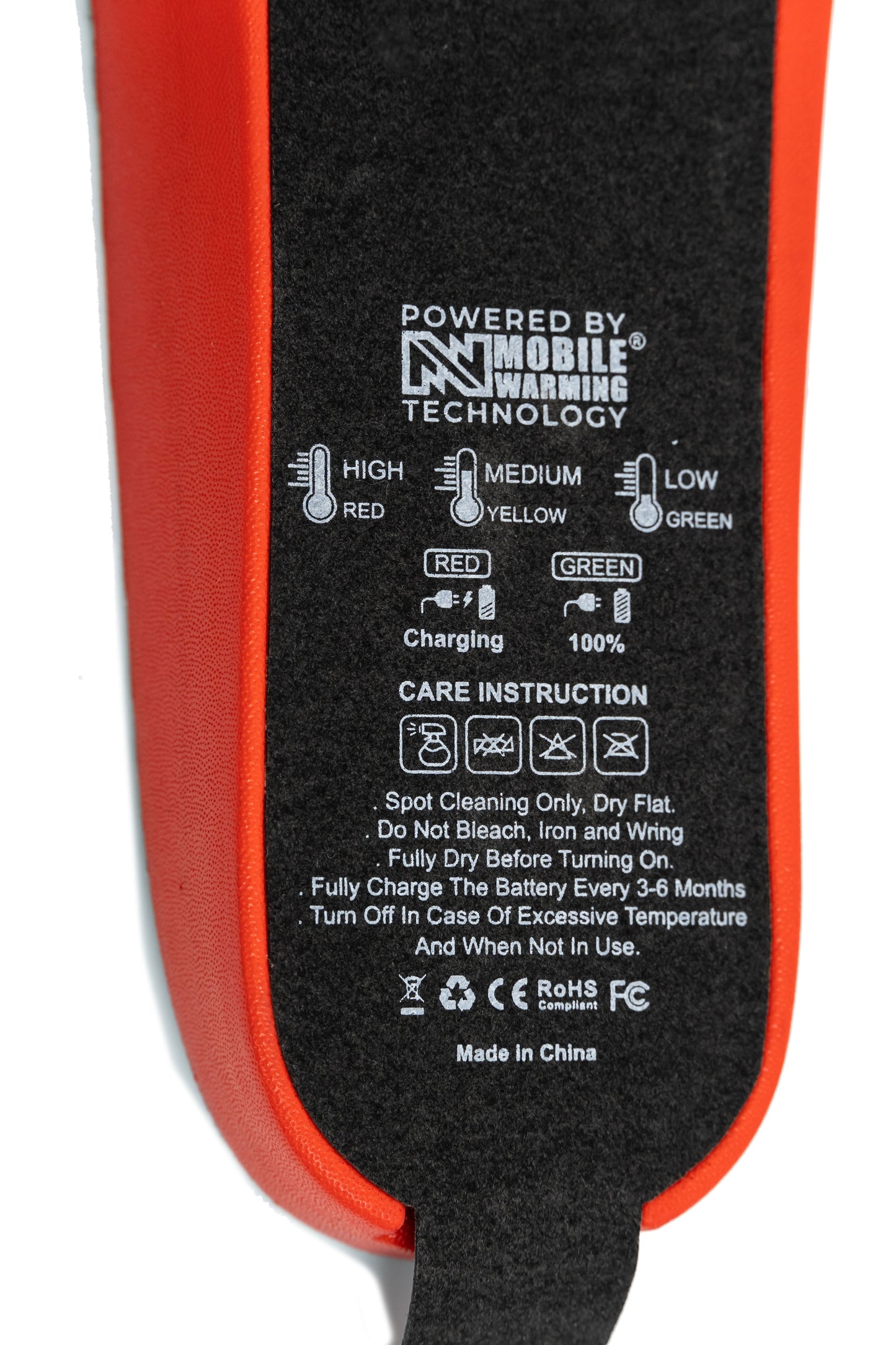 Mobile Warming Technology Heated Insoles with Remote Control