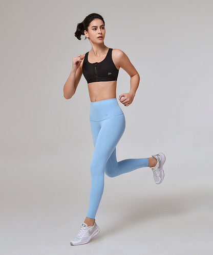 Power Classic Zip High Support Running Bra – Black