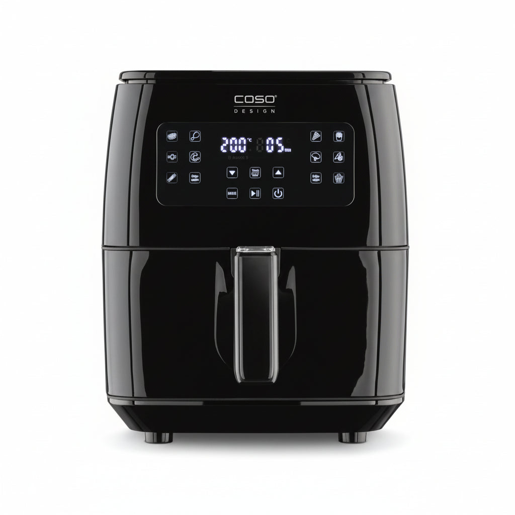 CASO XL Digital Air Fryer 600 - 6-Liter, 1700W, 12 Programs for Healthy Cooking
