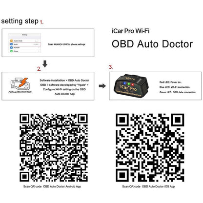 Vgate iCar Pro Wi-Fi OBD2 Diagnostic Scanner