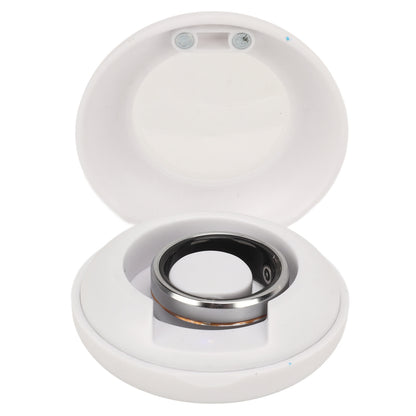 Silver Smart Ring Remote Control Health Tracker for Fitness