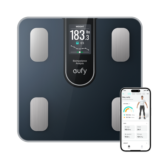 eufy Smart Scale C20: Accurate 16 Body Metrics, Large Display, Bluetooth