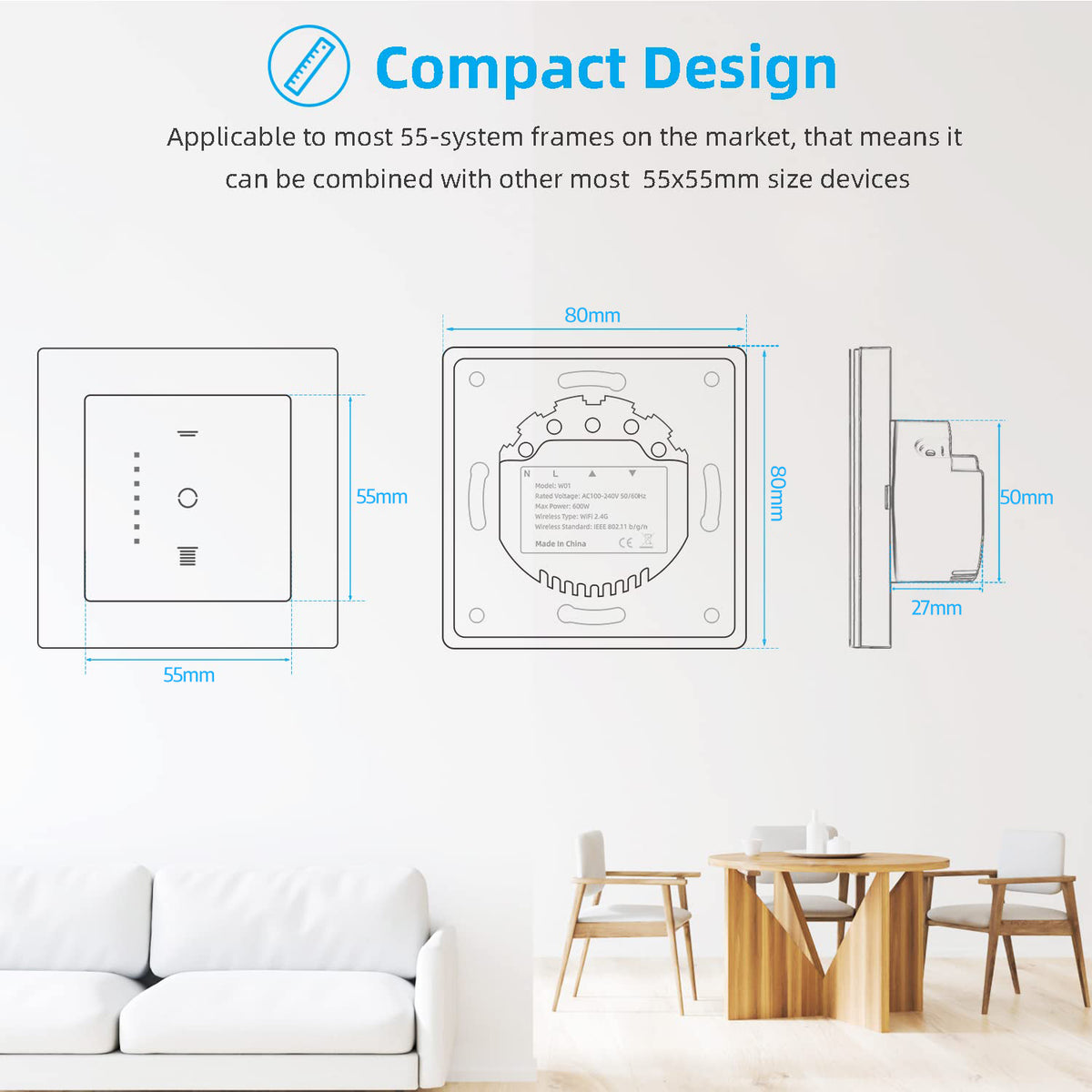 Gen6 WiFi Roller Shutter Switch