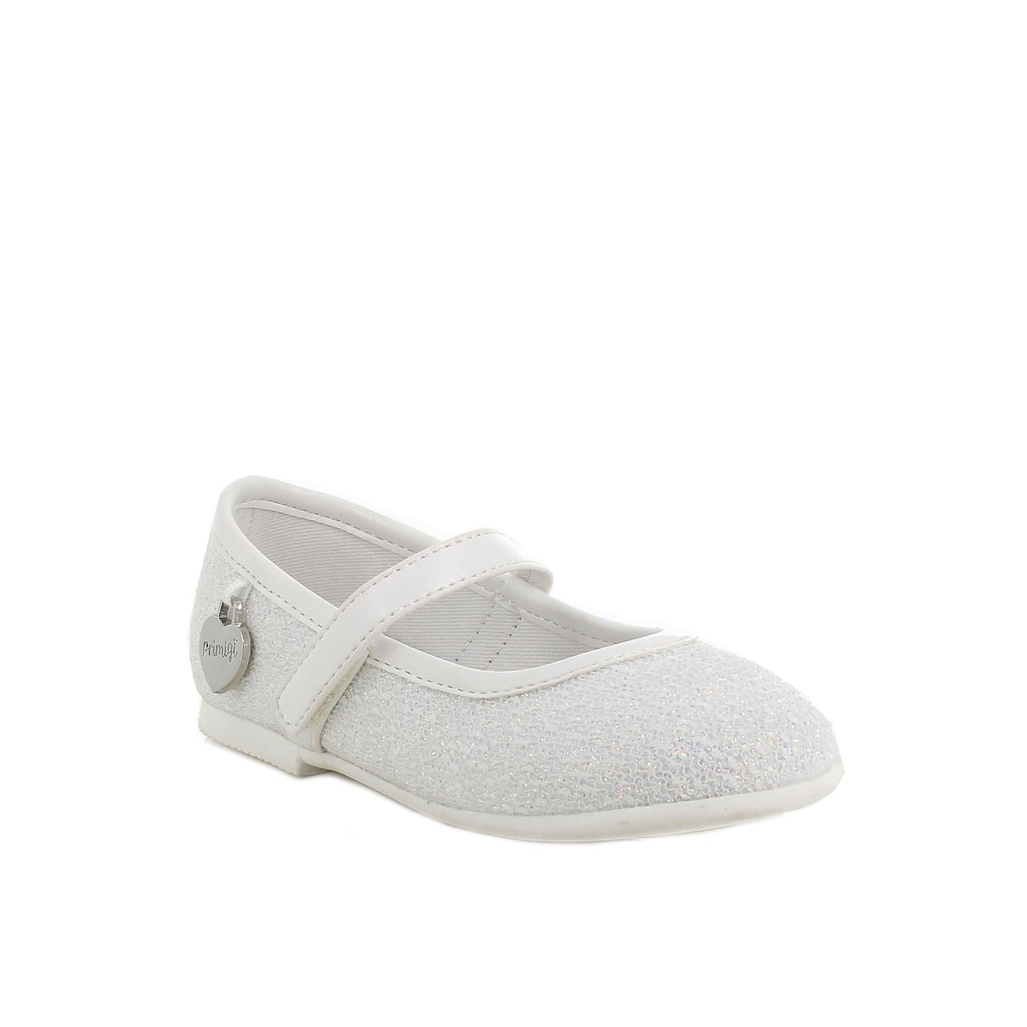 Girls' Elegant White Mary Jane Shoes with Velcro, Breathable Leather Insole