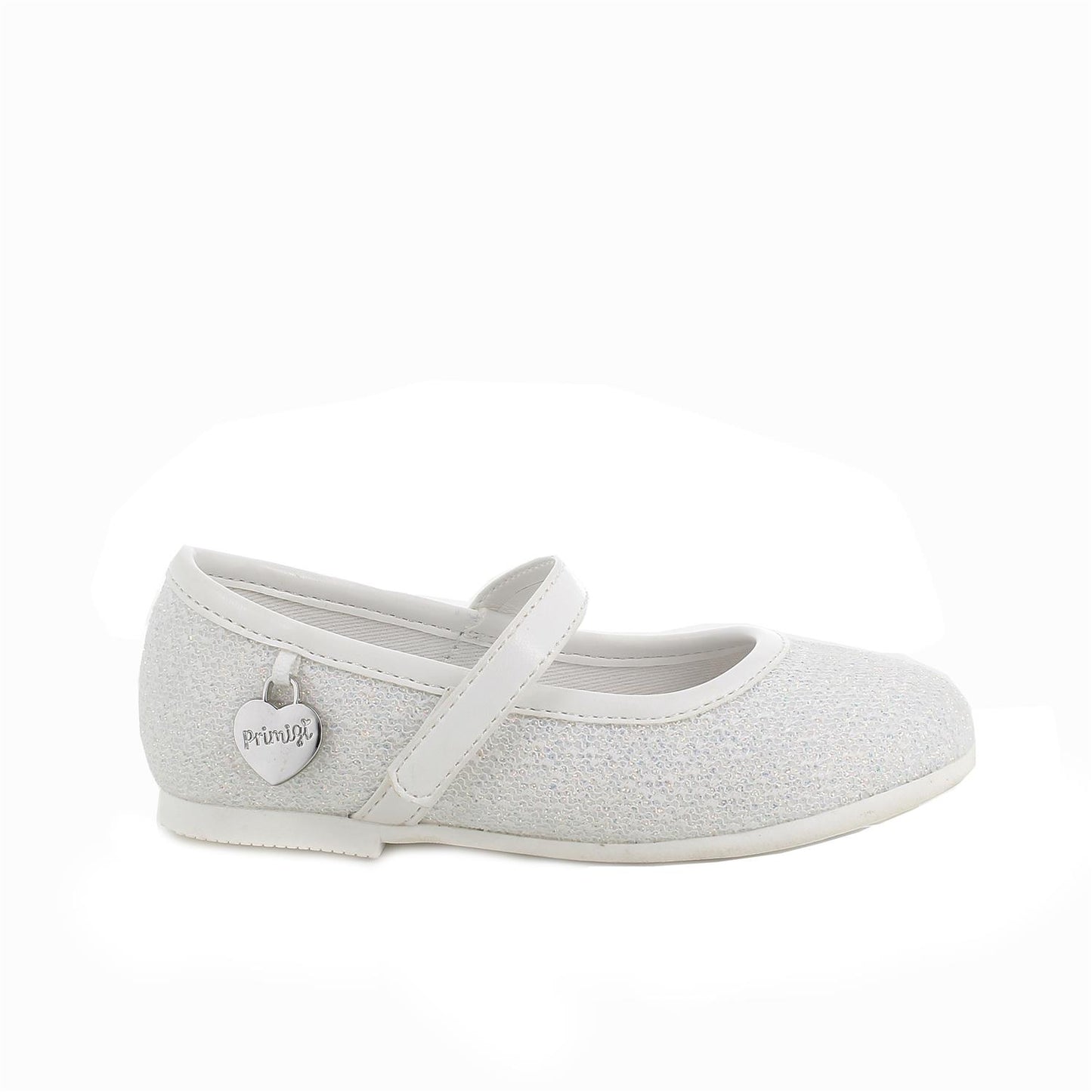 Girls' Elegant White Mary Jane Shoes with Velcro, Breathable Leather Insole
