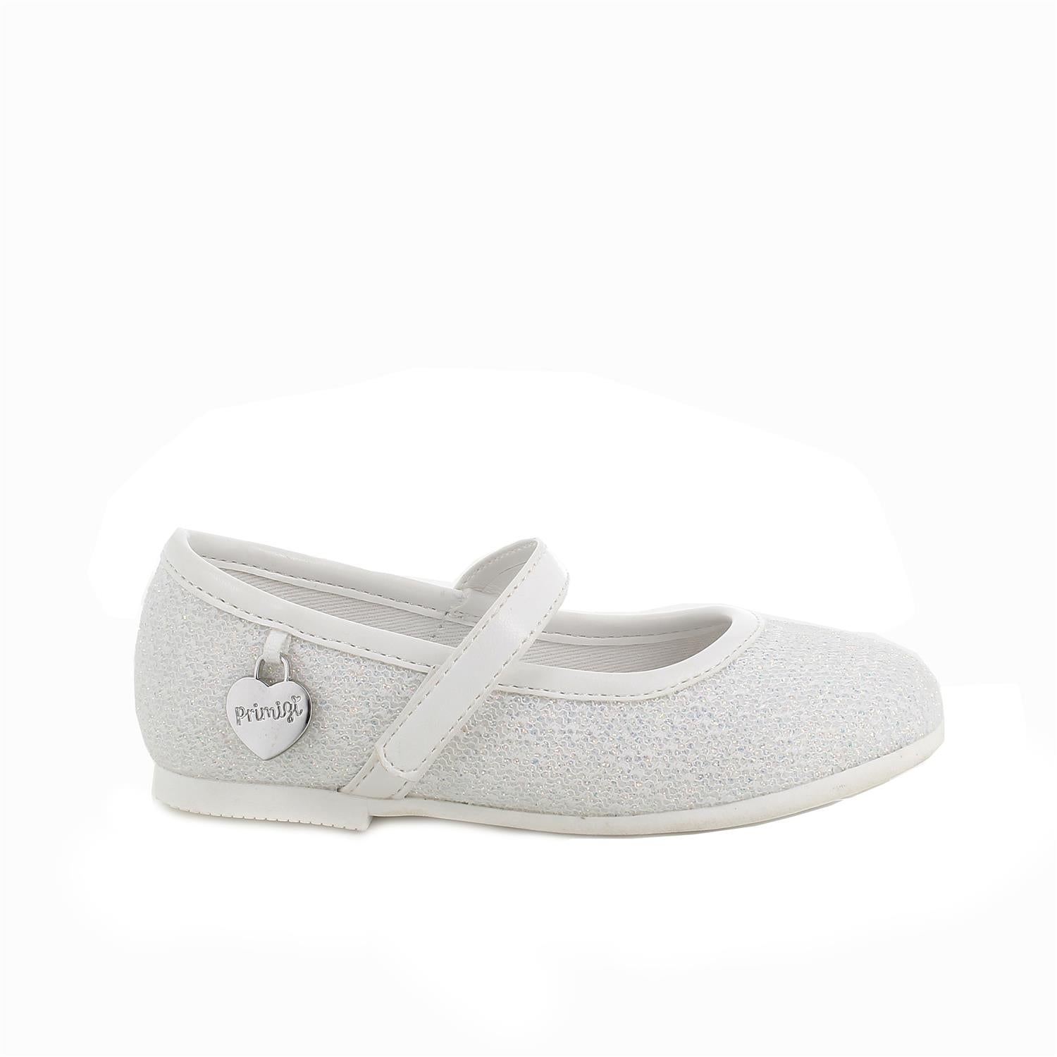 Girls' Elegant White Mary Jane Shoes with Velcro, Breathable Leather Insole
