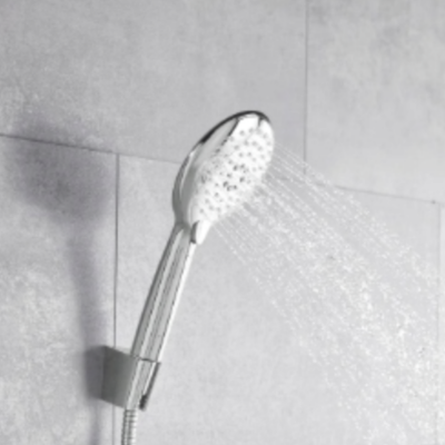 Livarno Home Shower Head Set with Hand Shower Round