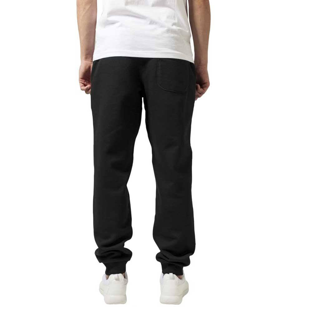Urban Classics Men's Basic Black Jogging Pants: Comfort, Style, Zipper Pockets