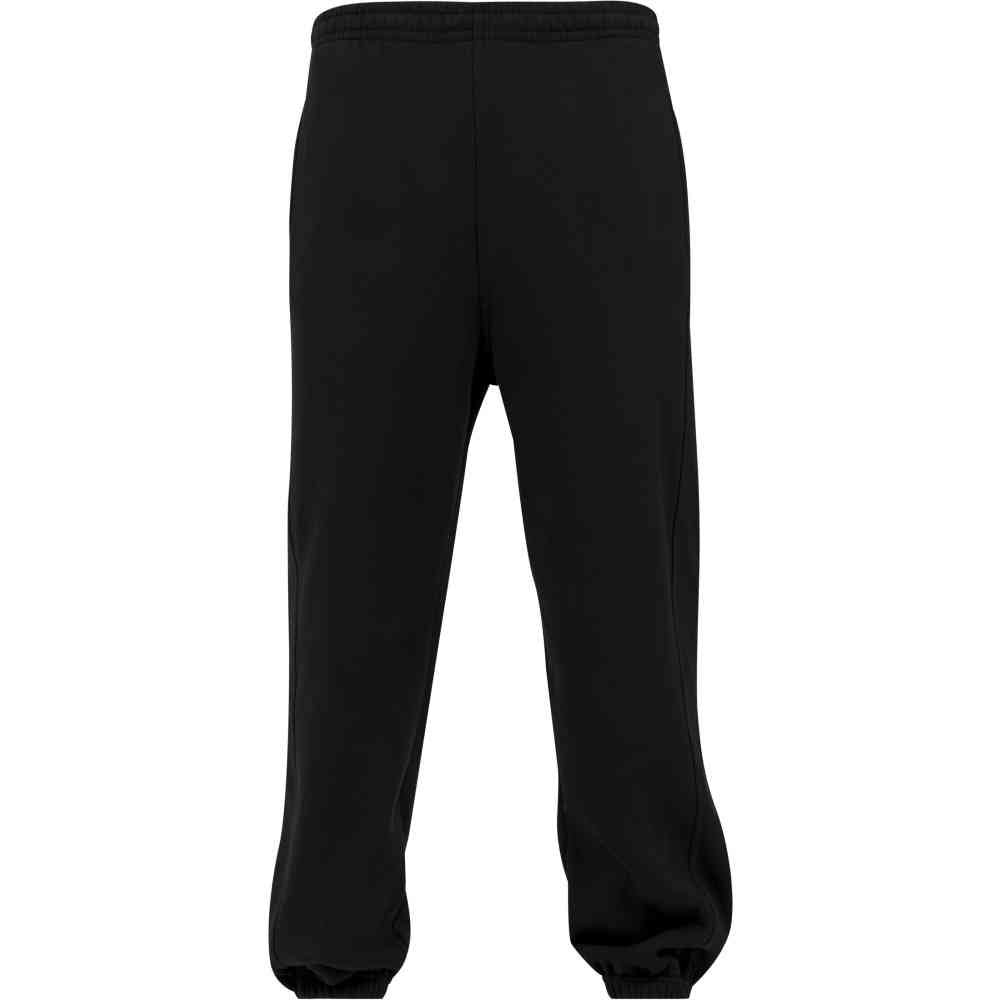 Urban Classics Men's Basic Black Jogging Pants: Comfort, Style, Zipper Pockets